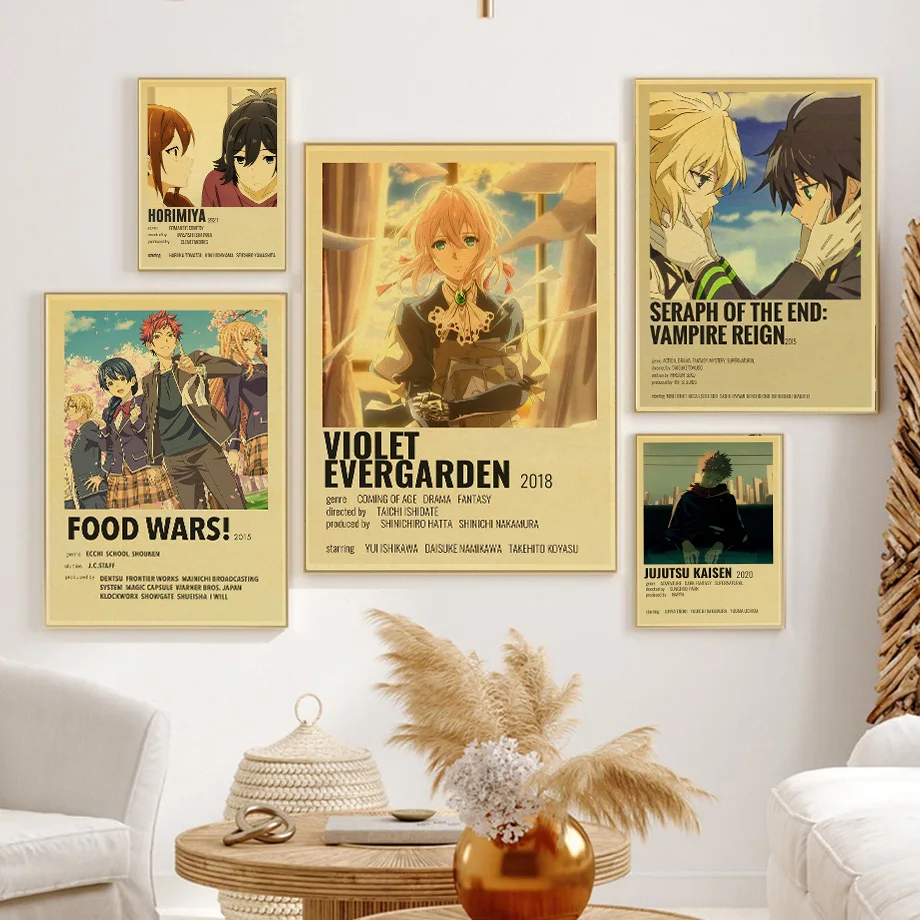 Горячая аниме киметасу нет яиба плакат убийца демонов Tanjirou Inosuke настенная