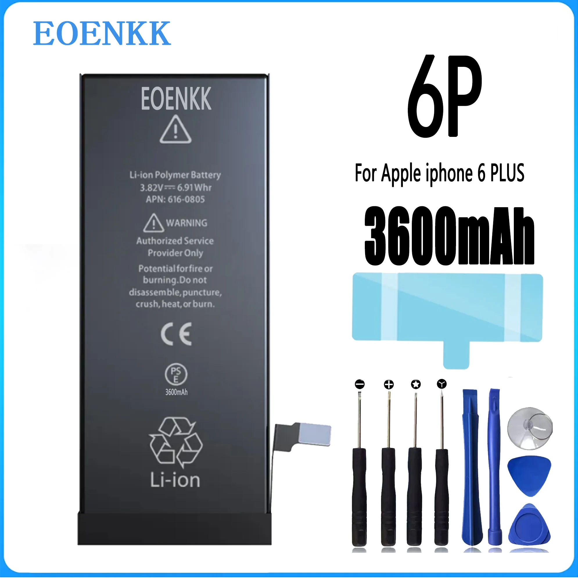 EOENKK 3600MAH Battery For Apple IPHONE 6P/ 6S PLUS Repair Part High Capacity Replacement Phone Batteries Bateria enlarge