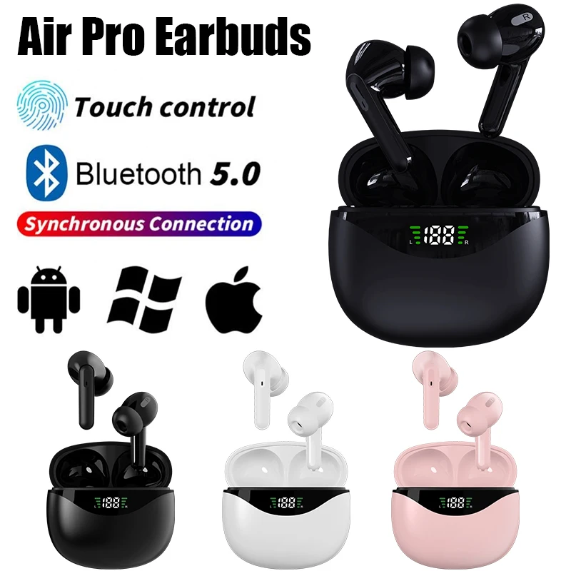 

TWS Air Pro Earphone Bluetooth Headphones on iPhone IOS Xiaomi Android Lenovo LED Display Wireless Bluetooth Headset Air Earbuds