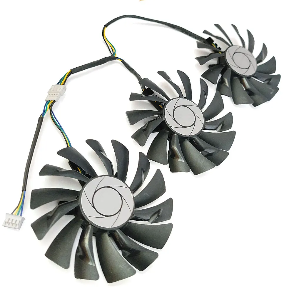 Новый оригинальный вентилятор 3 шт. 85 мм PLD09210S12HH GTX 1080 GPU для MSI 1080TI 1070TI 1070 1060 980 DUKE