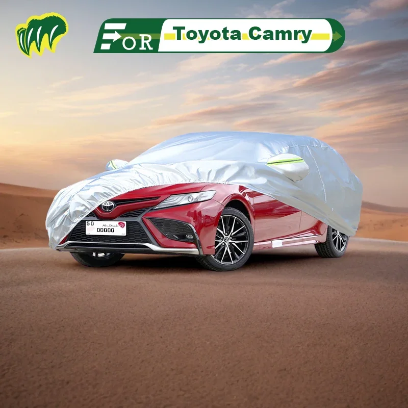 

Чехол для хэтчбека Toyota Camry PLUS, водонепроницаемый наружный чехол, защита от солнца, дождя, с замком и молнией