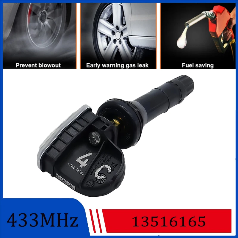 Фото Датчик давления в шинах 13516165 для Cadillac XT4 XT5 XT6 CT6 2016-2020 годов, 433 МГц TPMS, для Buick GMC 13516166, уменьшает износ. №2