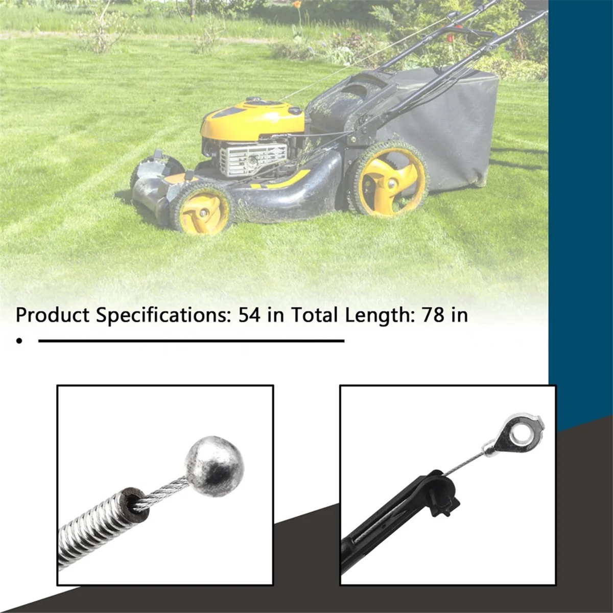 133-8158 Тормозной трос для газонокосилки Toro 30 дюймов Timemaster подходит модели 20199 20200