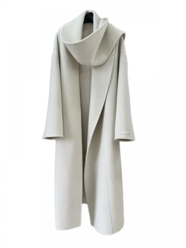 Женское двухстороннее шерстяное пальто