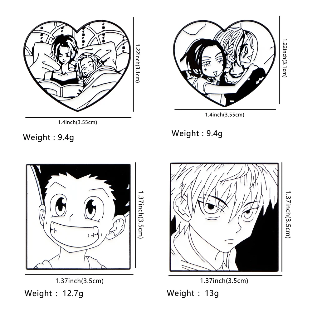 Эмалированная искусственная деталь аниме для мультяшных аксессуаров Значки