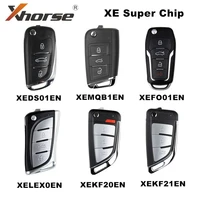 10pcs xhorse super remote xe series fob with wuper chip xeds01en xemqb1en xelex0en xekf20en xekf21en xefo01en universal car key