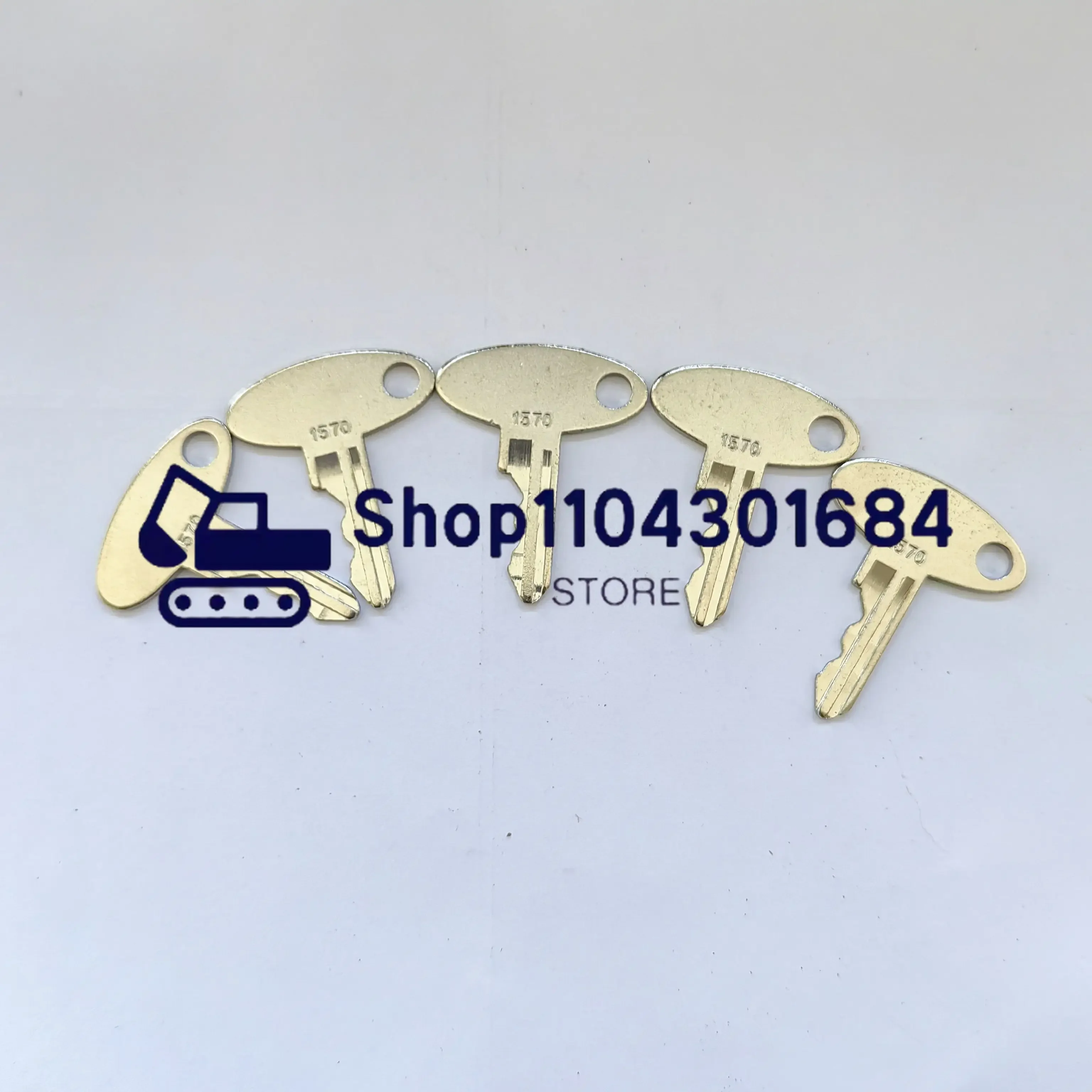 5 шт. 1570 5252 ключ Eli80-0089 зажигания подходит для трактора Ford Sakai Massey Ferguson Perkins