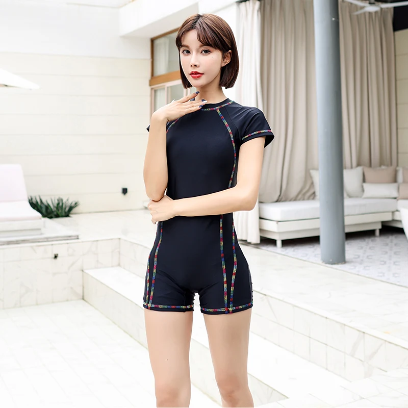 

Swimsuit One Piece Sports Outfit High Waist Swimming Set Beach Cover Up Swimwear Robe De Plage Kostium Kapielowy Jumpsuits