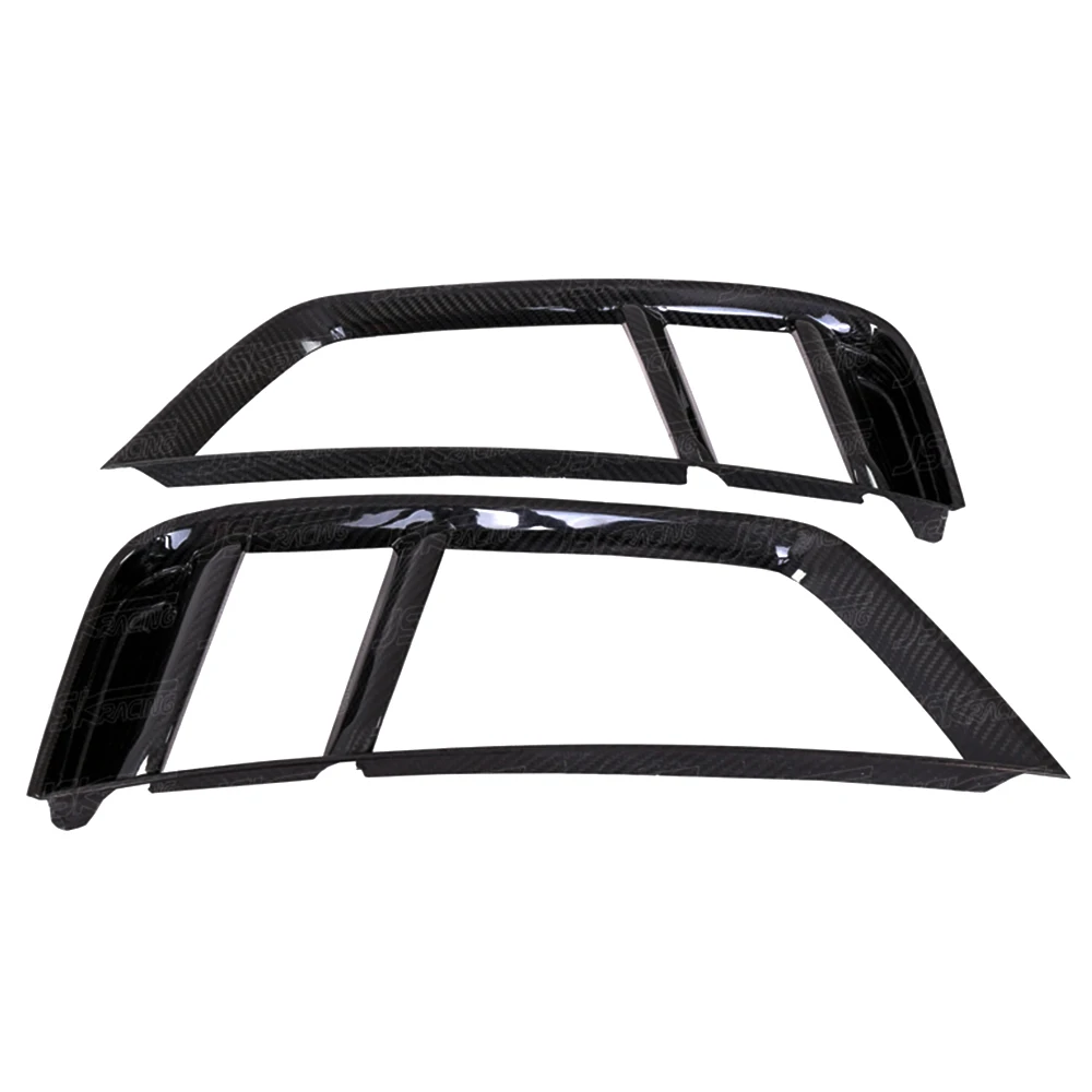 

Carbon Fiber Exterior Rear Bumper Vent Cover Trim 2pcs For Audi R8 2016-2019