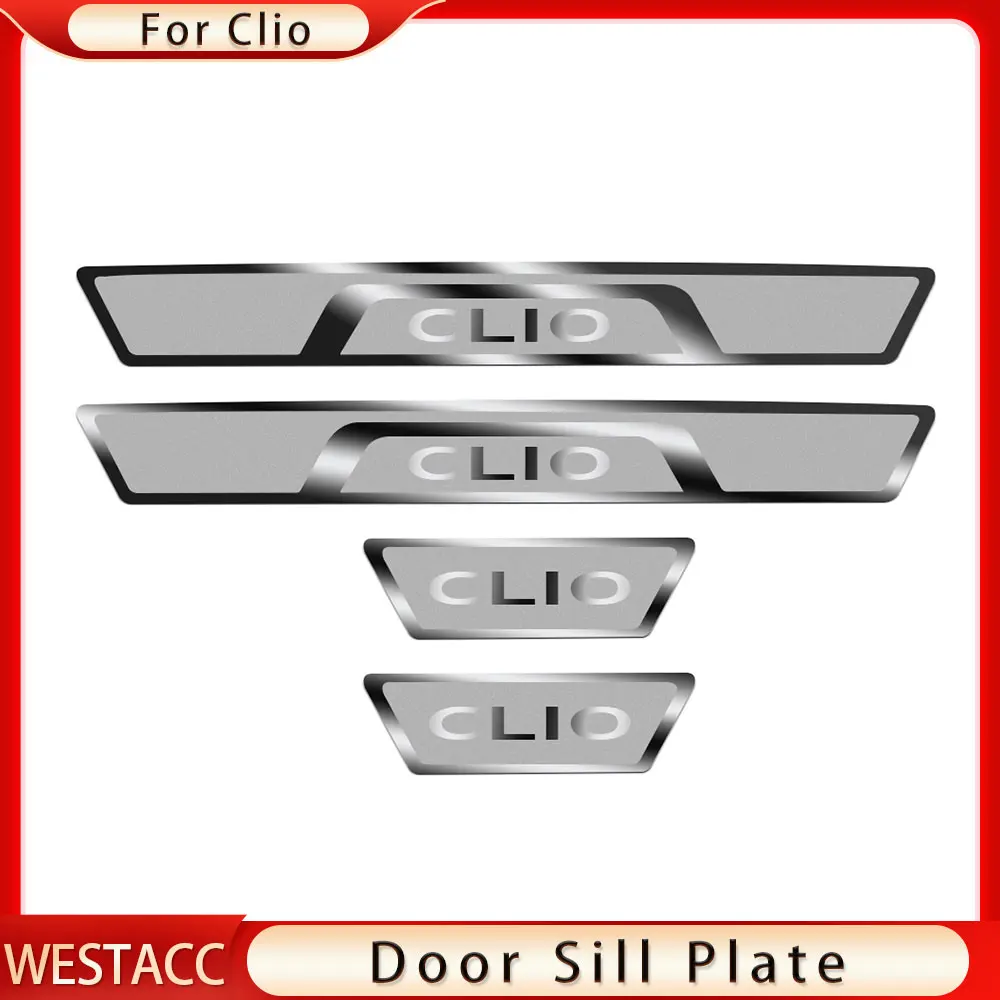 

Car Door Sill Scuff Plate for Renault CLIO IV V CLIO 4 5 RS Grandtour 2014 2015 2016 2017 2018 2019 2021 Cover Trim Accessories