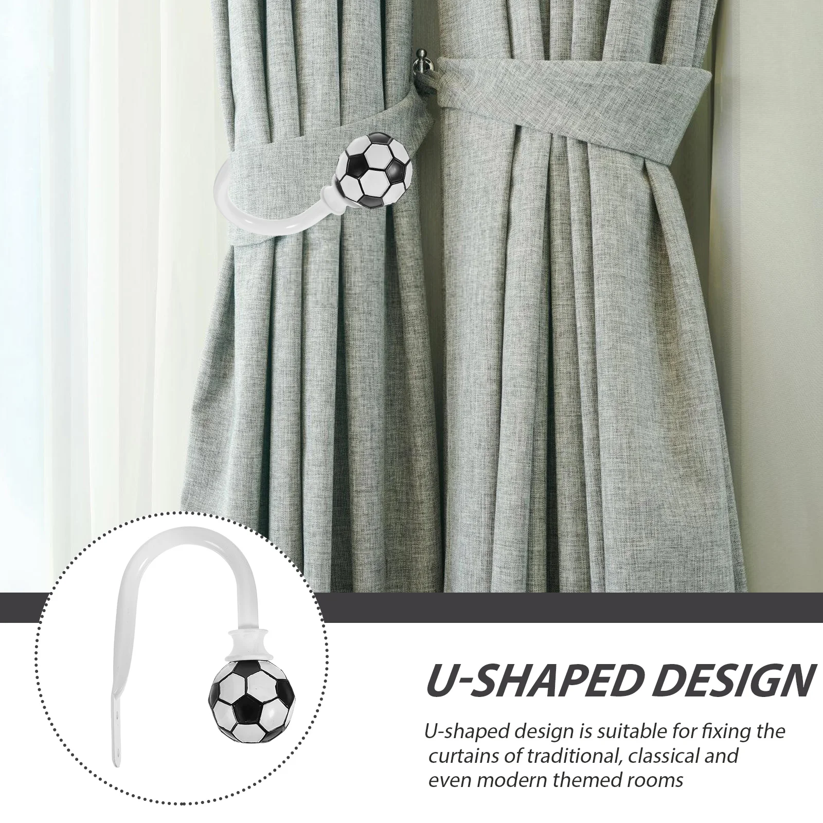 Держатель для штор крючок подвешивания полотенец подхват драпировки
