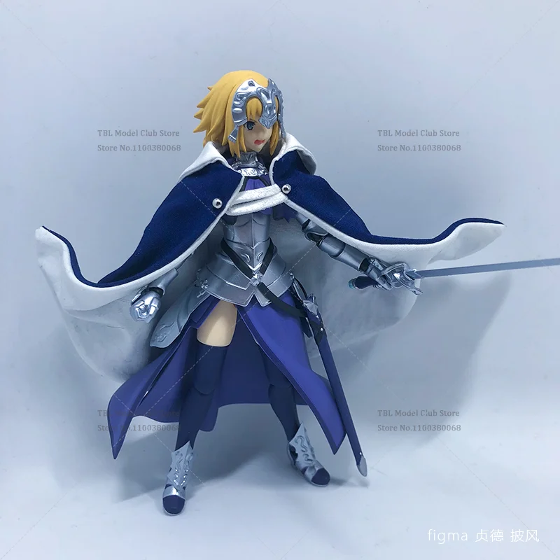 Фото Масштаб 1/12, женская одежда, плащ Fate/Zero, Жанна д'Арк, линейка, сабля, японское аниме для figma, 6-дюймовая экшн-фигурка, сцена солдата №3