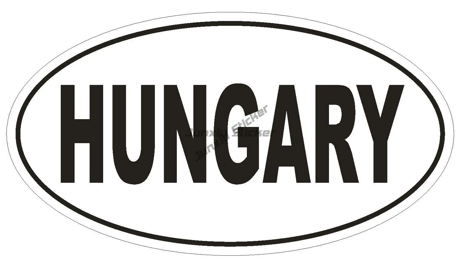 Венгерская овальная наклейка-устойчивая к атмосферным воздействиям-венгерский
