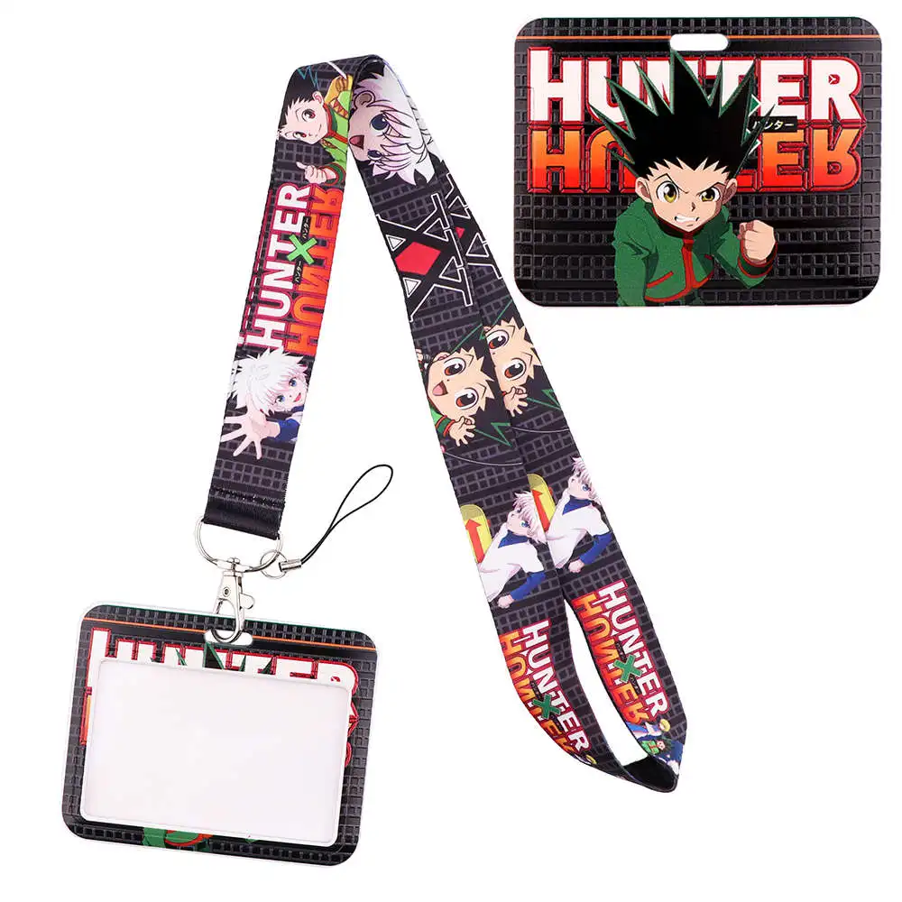 Фото Ремешок на шею HUNTER×HUNTER для ключей, брелок-держатель для ID, кредитных карт, веревка для телефона, аниме аксессуары №3