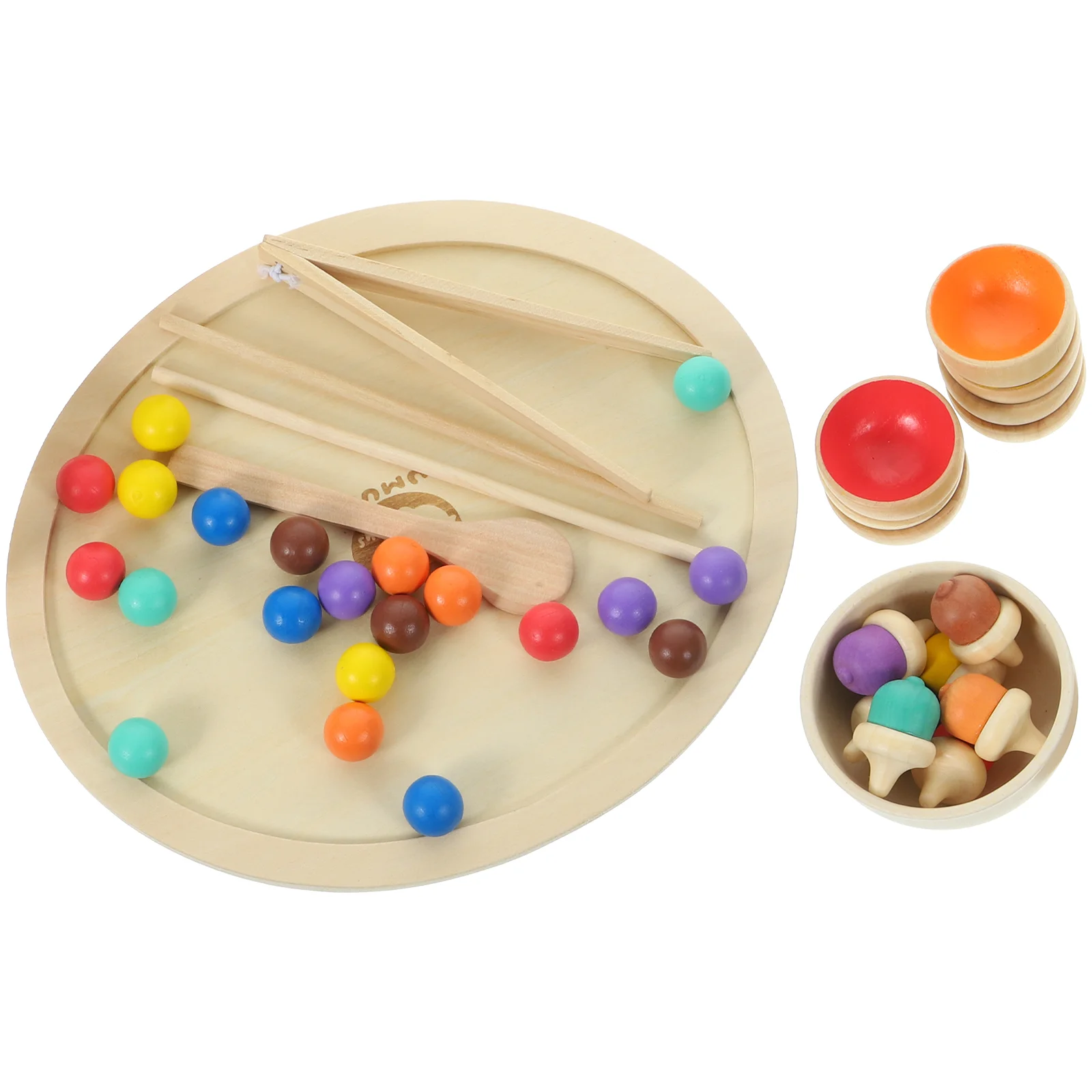 

Wooden Toys Gyroscopes Counting Rainbow Puzzle Fine Motor Skills Recognition Sensory Child Cognitive Color Matching Sorting