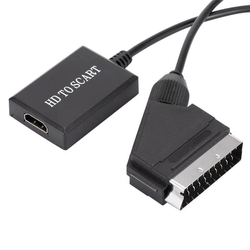 1080P HD вход для Scart выход видео аудио преобразователь адаптер PS3/4 TV DVD Set-top Box