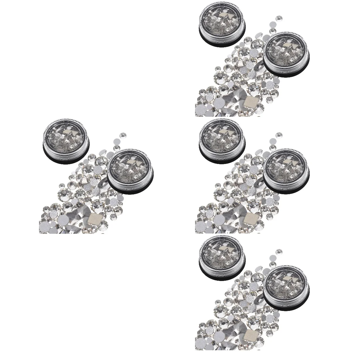 

8 Boxes Nail Jewels Nail Accessories Manicure Decorations Manicure Supplies