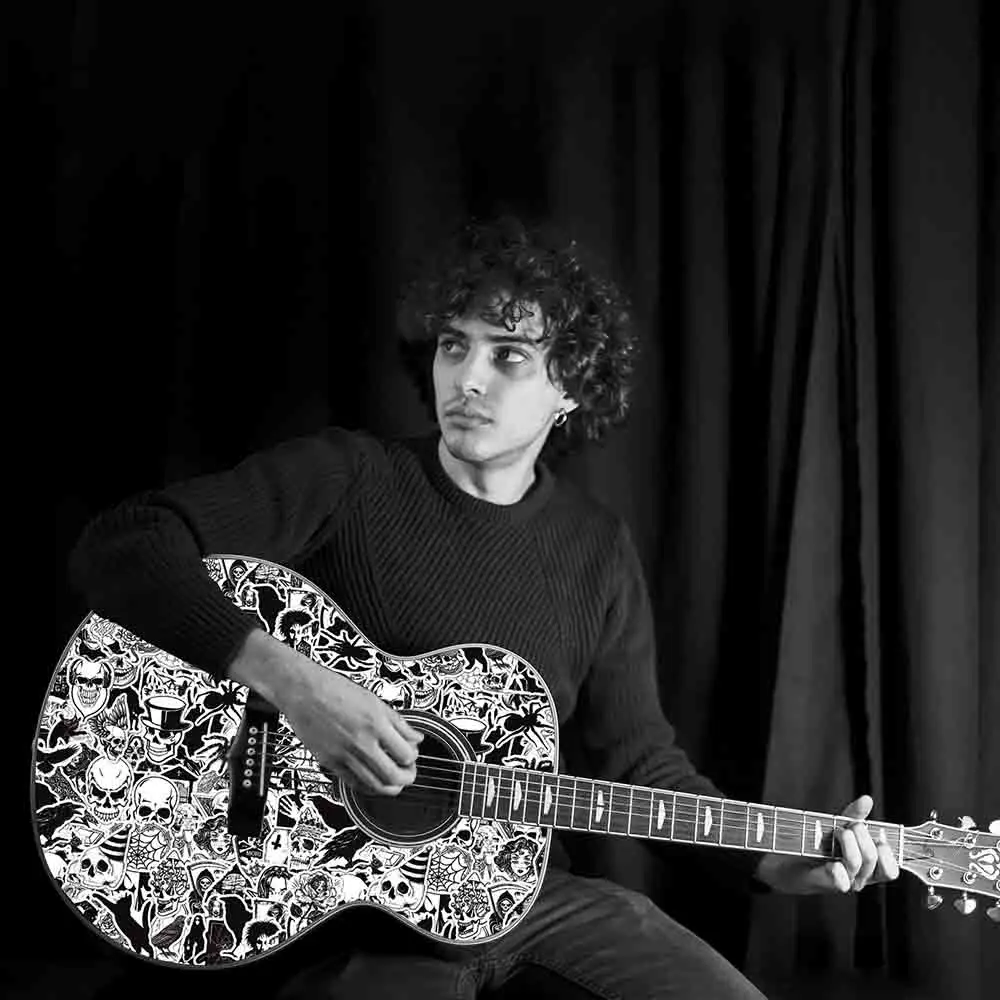 Черно-белый дьявол готический ужас водонепроницаемые наклейки в стиле панк