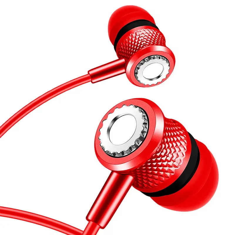 

Professional In Ear Earphone Metal Heavy Bass Sound Quality Music Earphone Headset Sport Earphones with Mic Fone De Ouvido