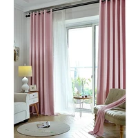green pink brown blackout insulated cotton thick window treatment curtains for living room bedroom thermal insulation