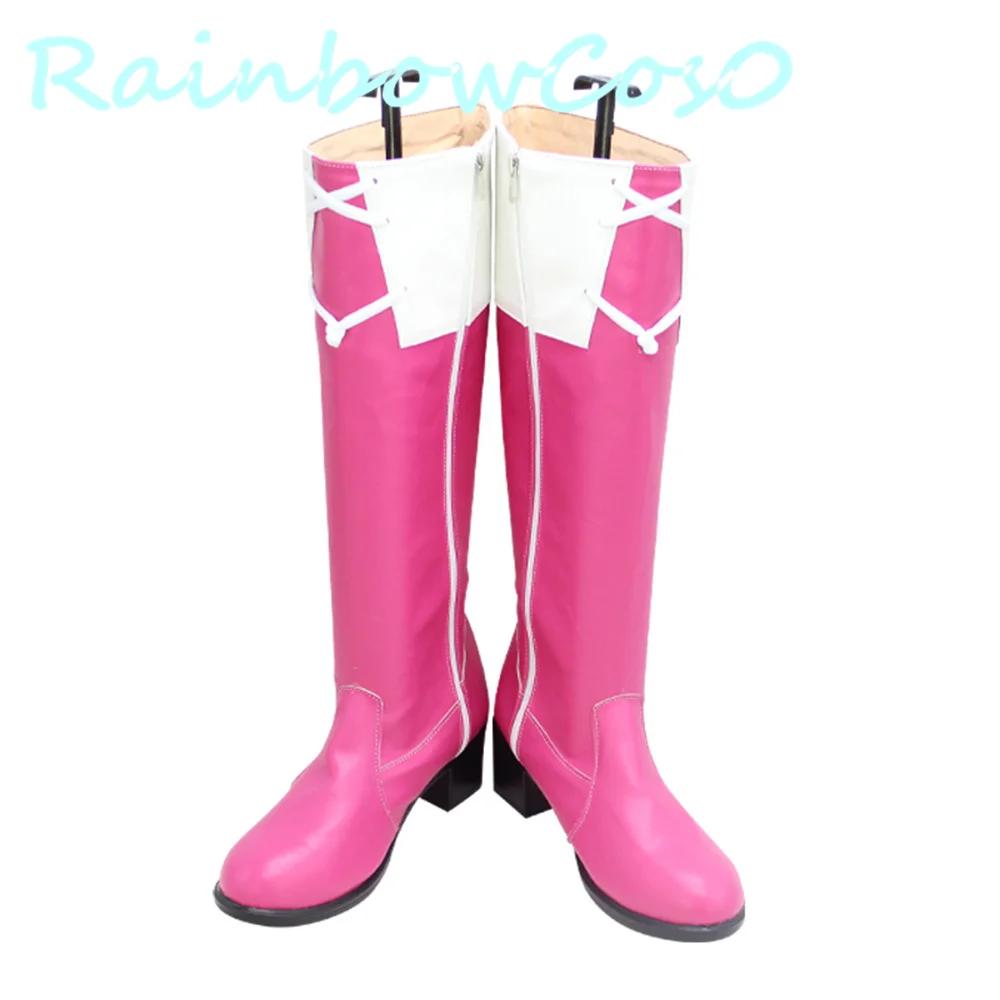 Puella Magi Madoka Magica Kyoko Kyouko Обувь для косплея Сапоги Игра Аниме Карнавал Вечеринка