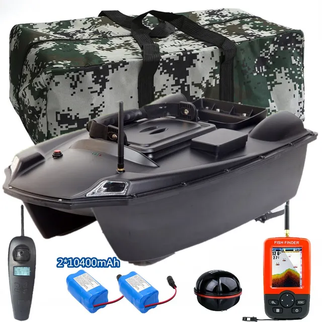 New GPS RC Fishing Bait Boat intelligent Auto Lure Boat 3KG Bait Load Highpower dual motors 2 Bait Bin 500m Smart One-Key Return 1