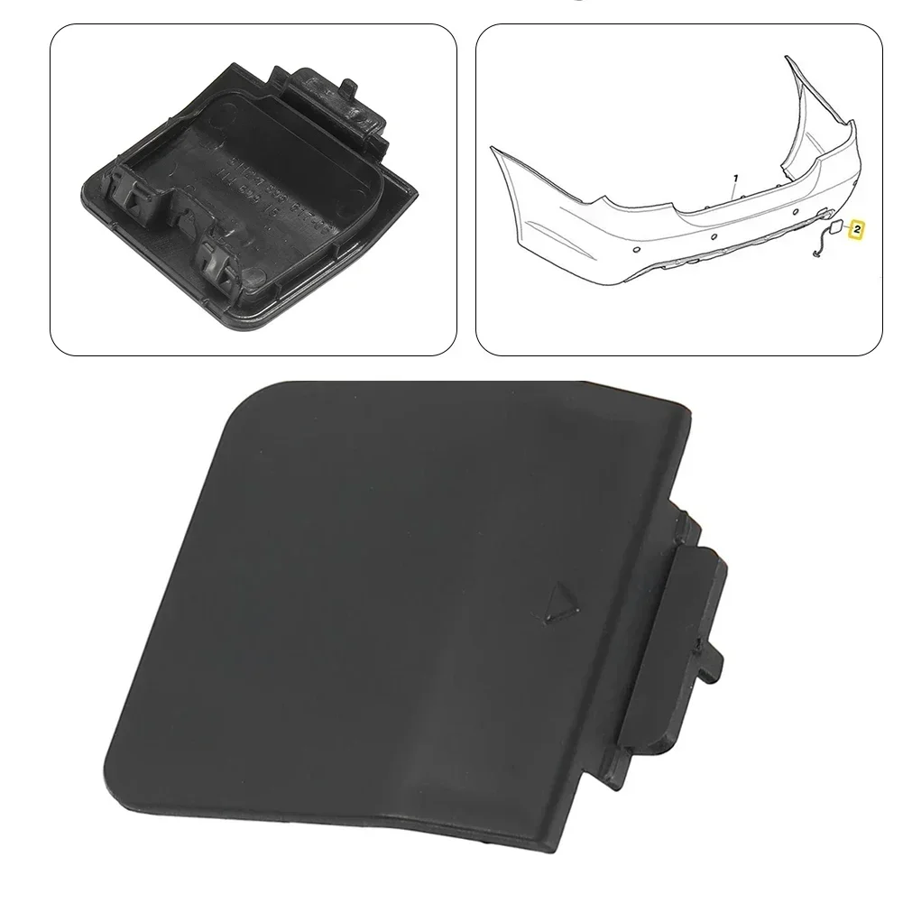 1*для крышки крюка BMW PBT + ПК 7897217 Черный буксирный глазок для бампера 5-местный