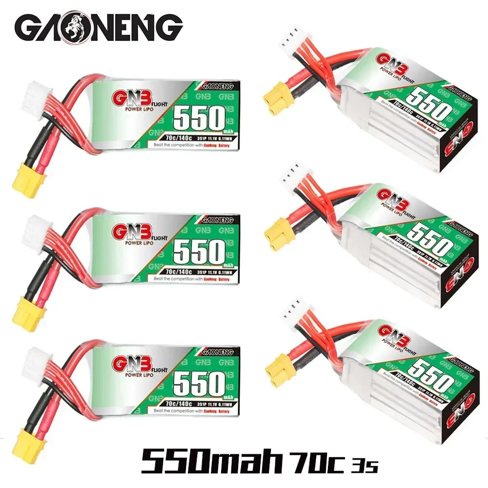 GNB 550 мАч 3S 11 1 В 70C/140C Lipo аккумулятор для Torrent 110 RC вертолет квадрокоптер FPV гоночный