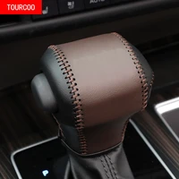 for toyota sienna xl40 2021 2022 gear lever leather cover modification accessories