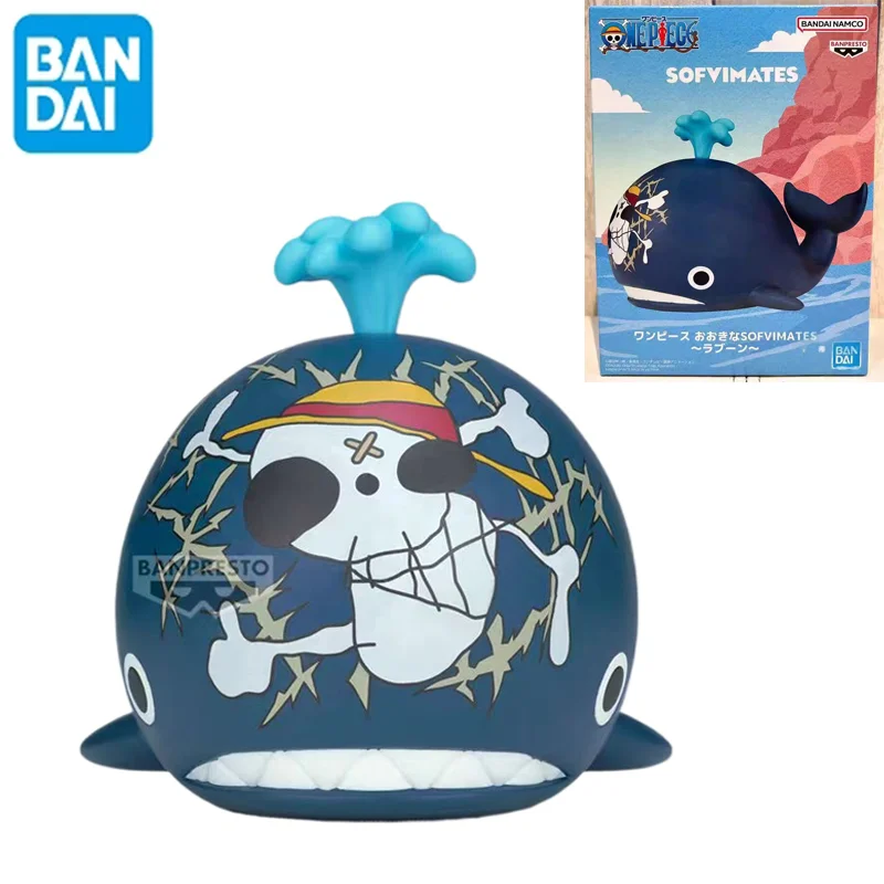 Фото Оригинальный Bandai, официально лицензированный цельный большой мягкий месяц ~Laboon ~BROOK, Коллекционная модель премиум-класса, орнамент, игрушки, подарки №2