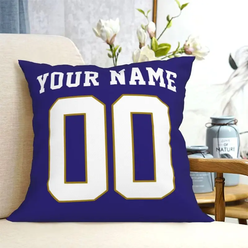 Индивидуализированная наволочка с именем и номером Балтимора Футбольные
