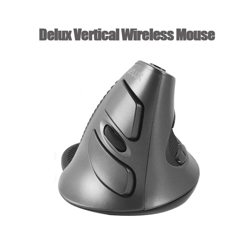 

Delux Vertical Wireless Mouse for Computer Gaming M618 Ergonomic Mause Fashion 1600 DPI USB 5D Optical Gamer Mice For Laptop PC