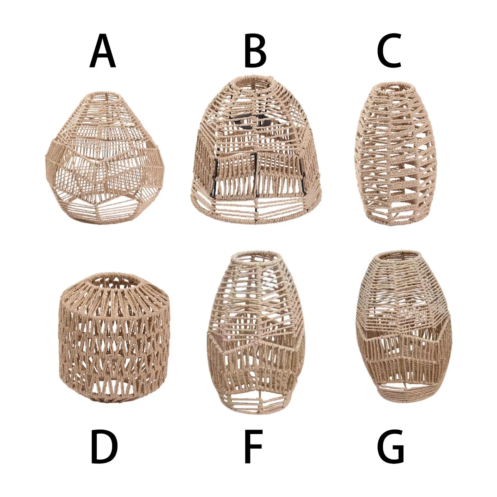 

Imitation Woven Rattan Pendant Light Shade House Decoration Durable Material