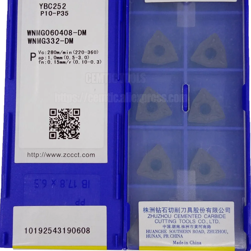 Твердосплавные вставки Токарный инструмент с ЧПУ Обработка стали WNMG 060408 -DM YBM251