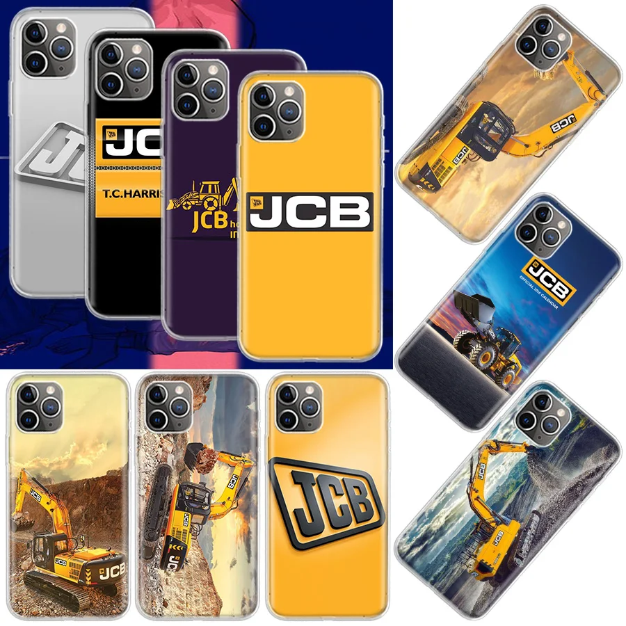 

Excavator JCB Phone Case For Apple Iphone 12 Mini 14 13 Pro Max 11 X XS XR 8 7 6 6S Plus SE 2020 5 5S Cover Shell Coque Coque Lu