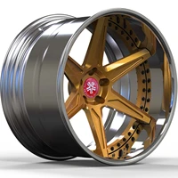 gx custom forged 2 pcs polished wheels