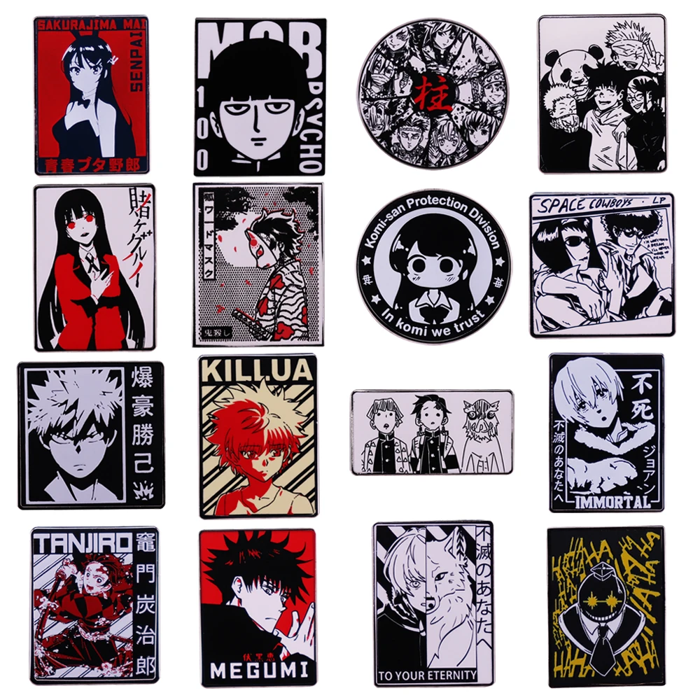 

Japanese Anime Enamel Pin Lapel Pin for Backpack Briefcase Badges Cool Brooch for Clothes Accessories Gift