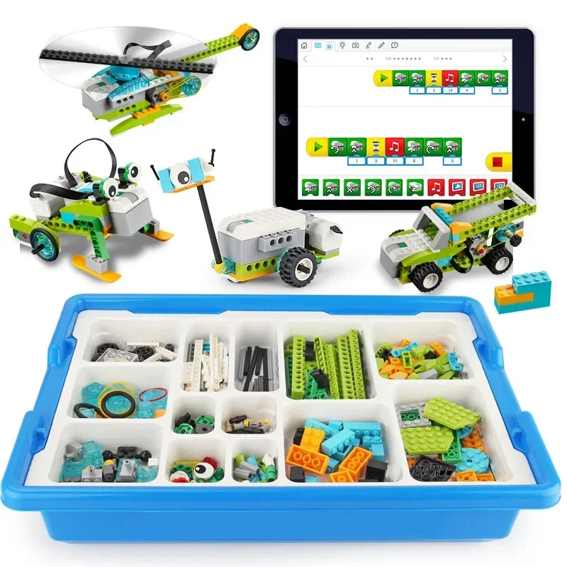 Фото НОВЫЕ строительные блоки WeDo 2,0, набор датчиков для строительных двигателей робототехники, совместимый с Wedo 2,0, обучающая электрическая игрушка STEM «сделай сам» №2