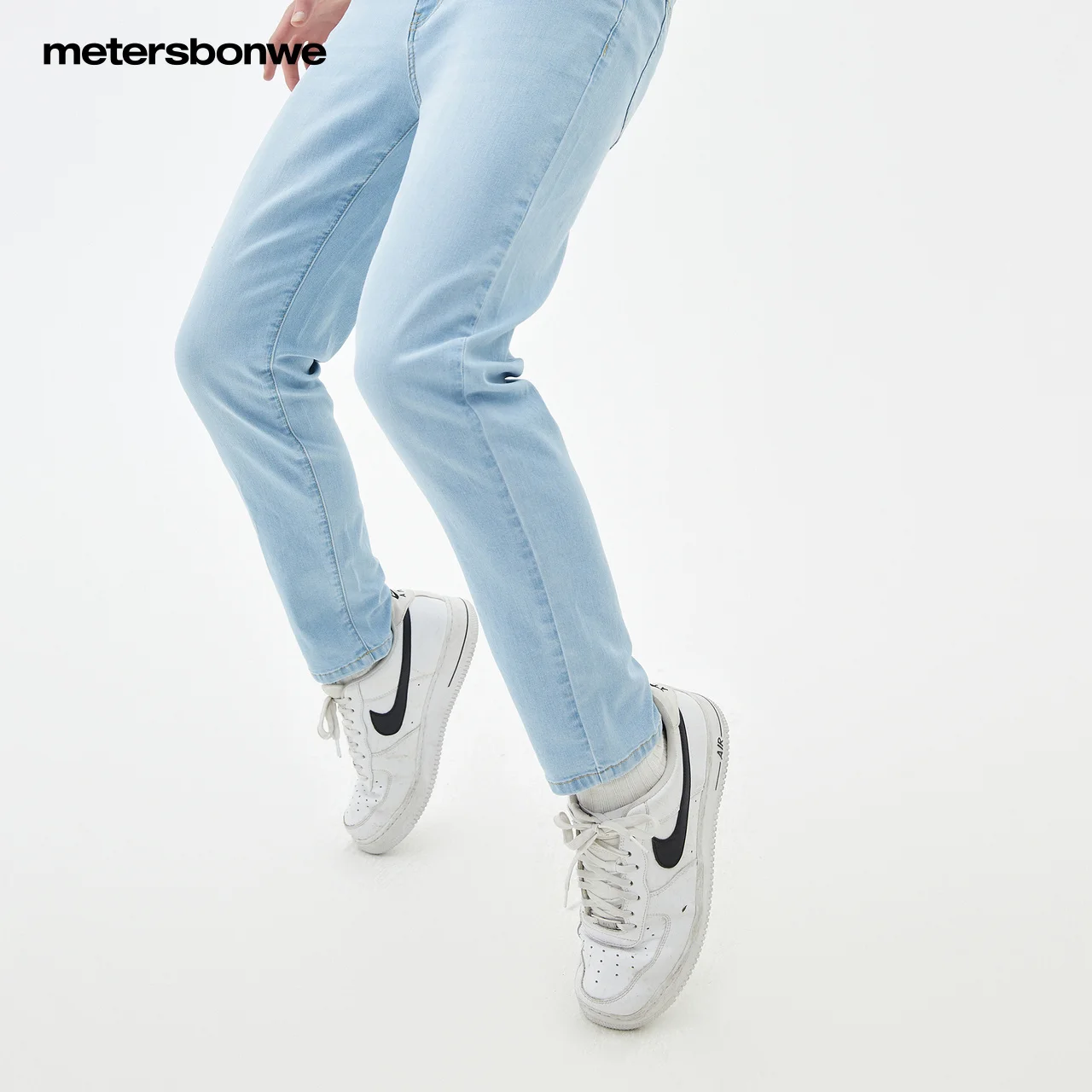 Metersbonwe 22 New Straight Jeans Men Summer Casual Youth Trend Slim Close-Fitting Pants Male Pants Men Thin Trousers
