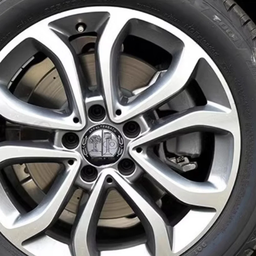 4 Шт. Серебряные 75 Мм Amg Колпаки Для Колес Mercedes Glc Gle Gls A/b/c/e/s/g Affalterbach Центральных