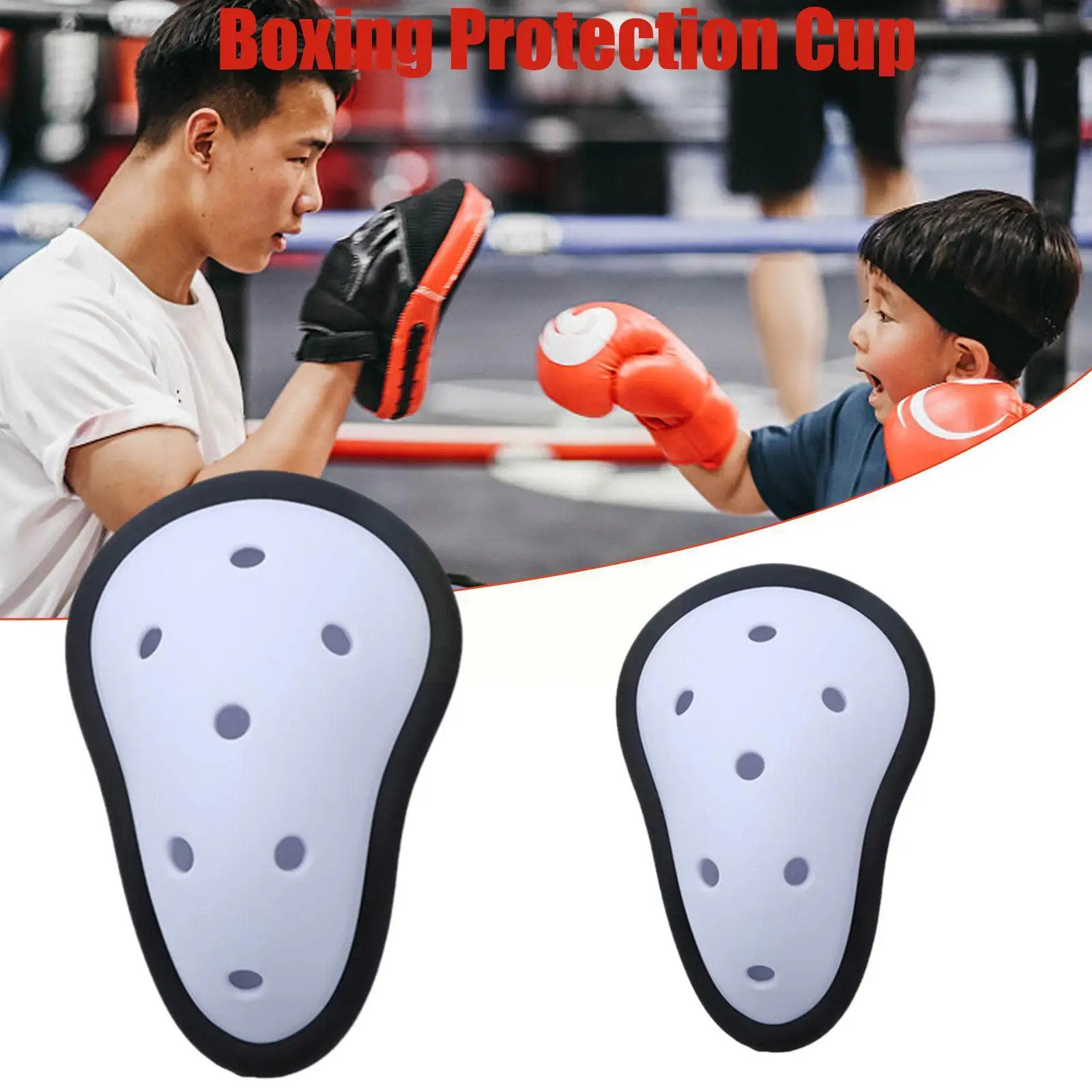 

Football Crotch Protection Boys Men Sports Breathable Guard Crotch Protector Hollow Out Kick Protect Taekwondo Boxing A6O8