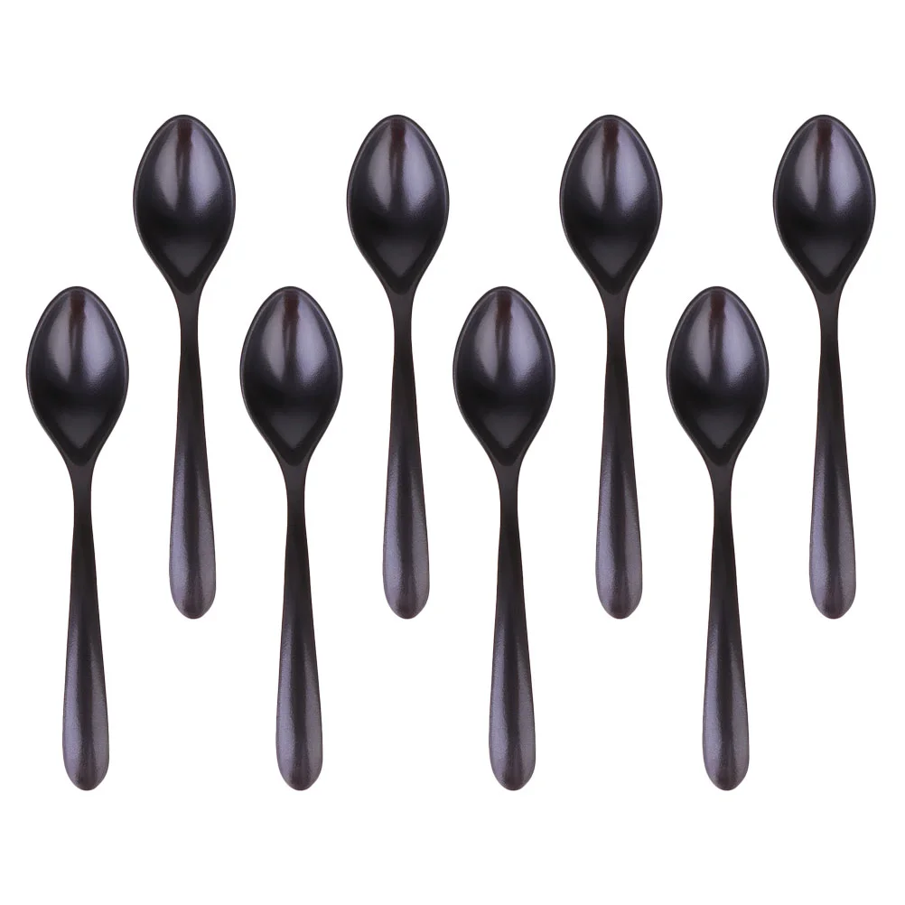 

8 Pcs Imitation Porcelain Spoon Kitchen Tools Ceramic Spoons Tablespoon Exquisite Melamine Gadgets Child Ice Cream