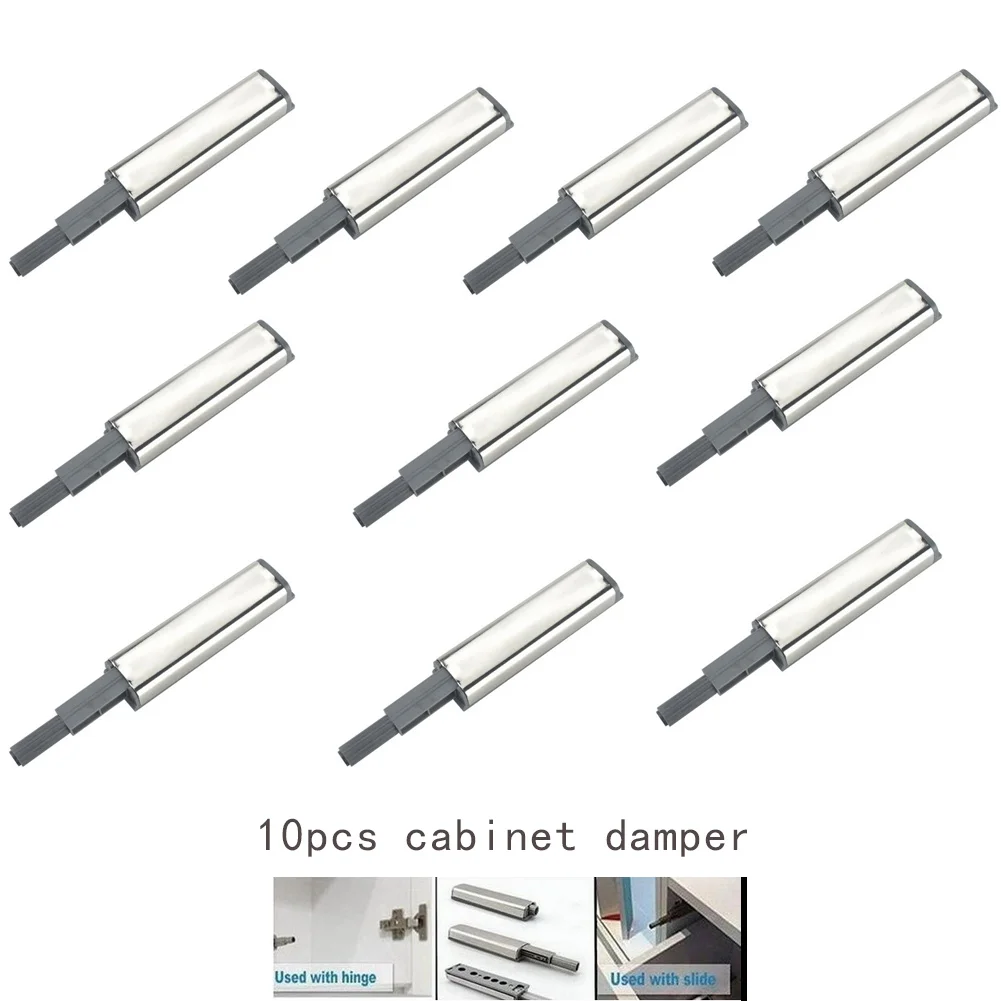 

10pcs Magnetic Cabinet Catches Cabinet Latch Push to Open Cupboard Drawer Door Soft Close Damper Buffer Catch Touch Latch EL
