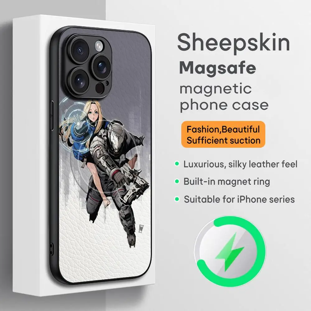 Фото Популярный чехол для телефона PRAGMATA для iPhone 17 16 15 14 13 12 11 Plus Pro Max, высококачественный, роскошный, из овчины, с поддержкой Magsafe №1