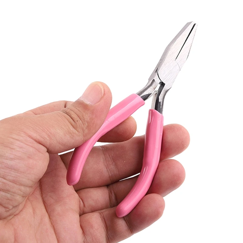 

Jewelry Making Pliers Tool with Plastic Handle Mini Precision Pliers for DIY Jewelry Making Beading Repair Hobby Supply