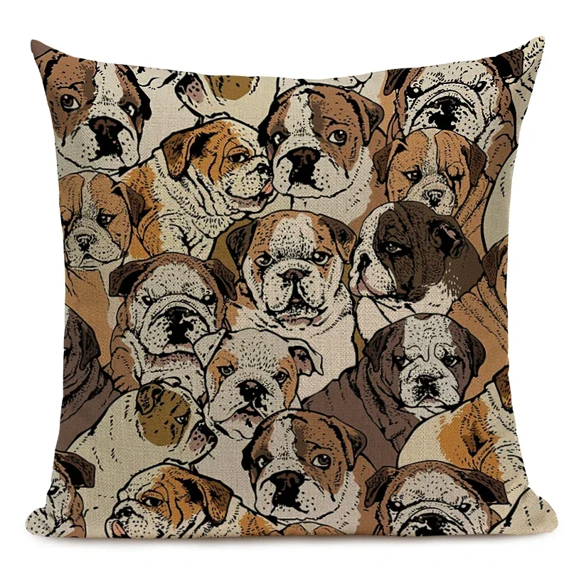 1 шт./компл. мопс собака кошка птица наволочка для сна подушки с животными чехол