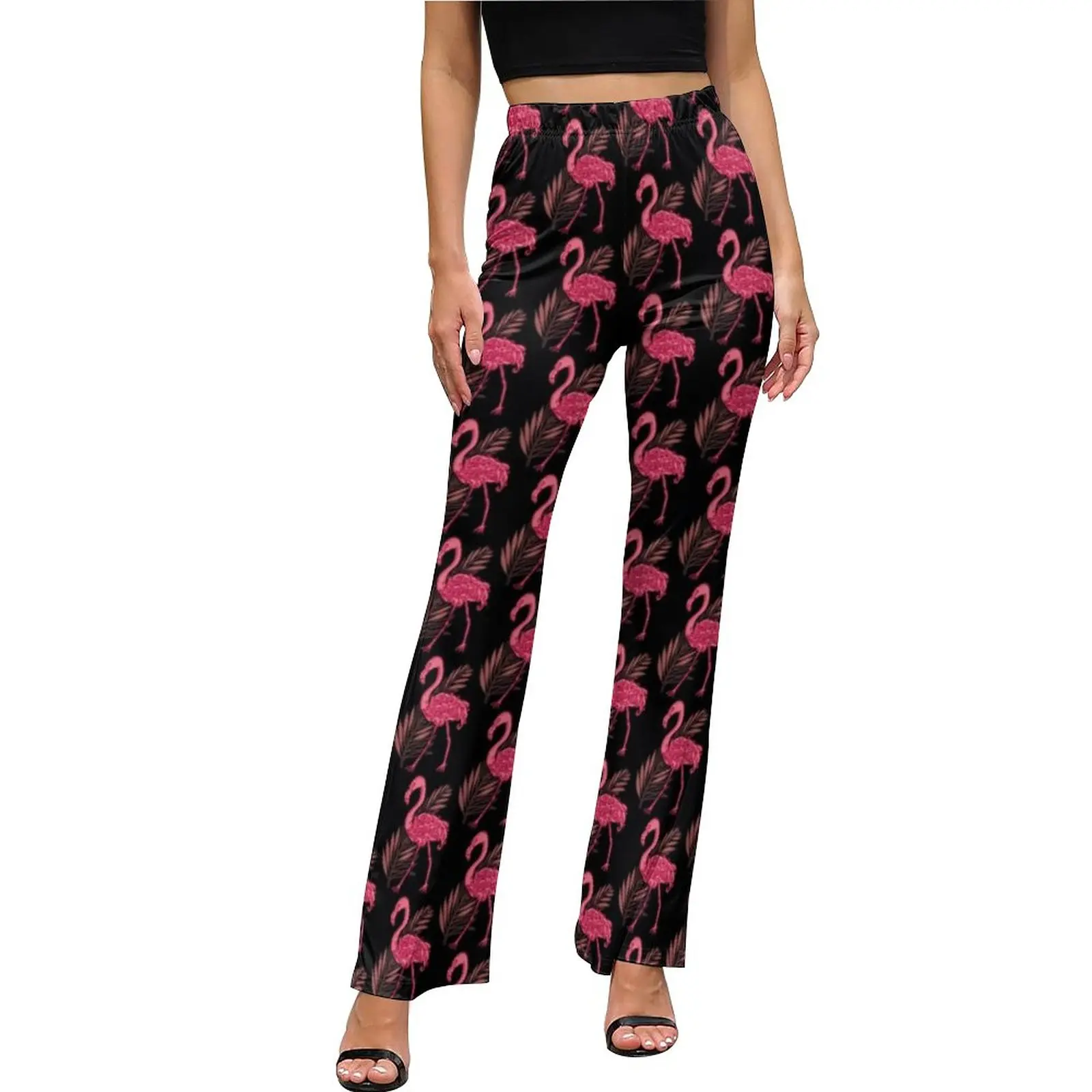 

Flamingo Pants Animal Plus Size Girl Streetwear Flare Pants Classic Festival Trouser