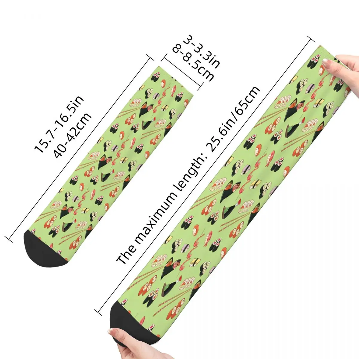 Зеленые японские носки суши на васаби для мужчин и женщин летние чулки в стиле