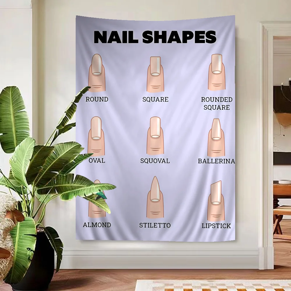 Модные формы ногтей большие настенные гобелены с принтом подвесные коврики Таро