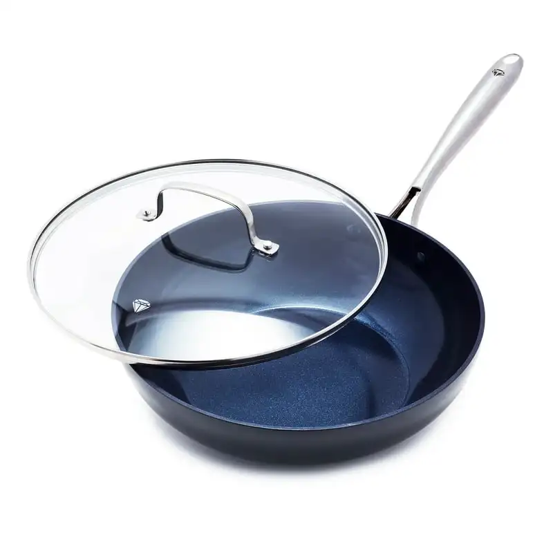 

Diamond Hard Anodized Toxin-Free Ceramic, Metal Utensil Safe Frying Pan 11"